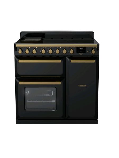 Gloss Black Antique Brass