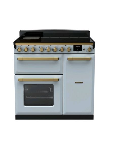 Misty Blue Antique Brass