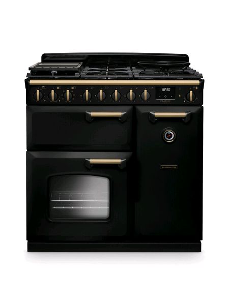 Gloss Black Antique Brass