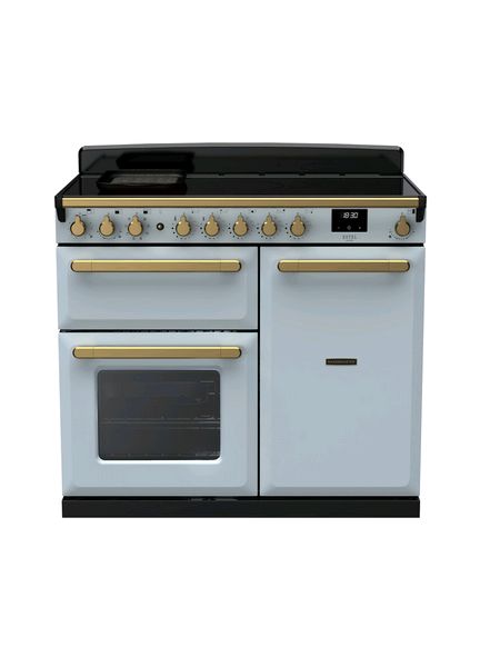 Misty Blue Antique Brass