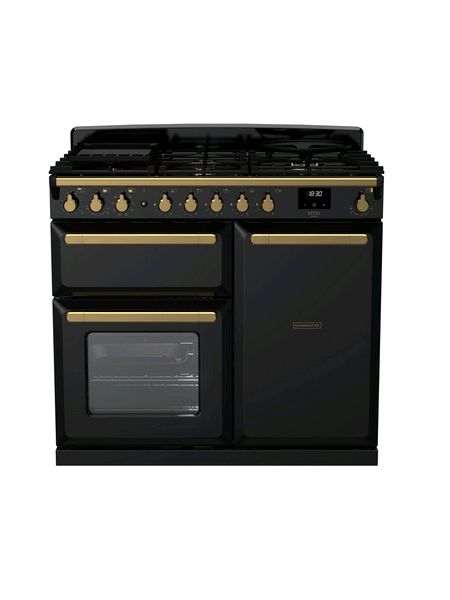 Gloss Black Antique Brass