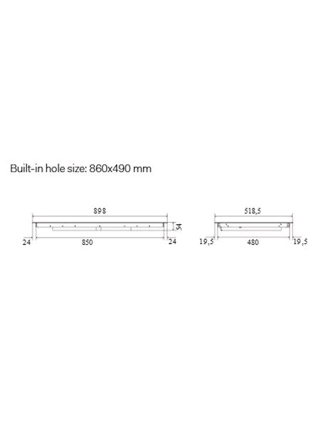 HCBI906TC Dimensions