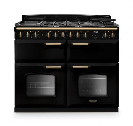 Gloss Black Antique Brass