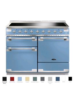 Rangemaster Elise 110 induction range cooker with brushed nickel trim