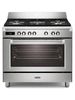 Bassano 90cm Electric Multifunctional single cavity cooker with Gas hob