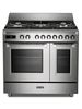 Bassano 90cm Electric Multifunctional cooker with gas hob stainless steel