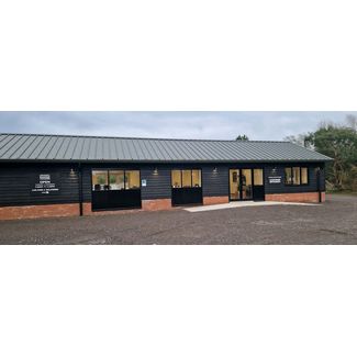 Here is the outside view of the new showroom.