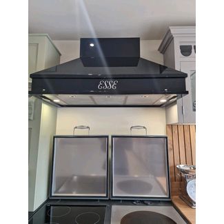 Esse 1000 chimney extractor hood in black
