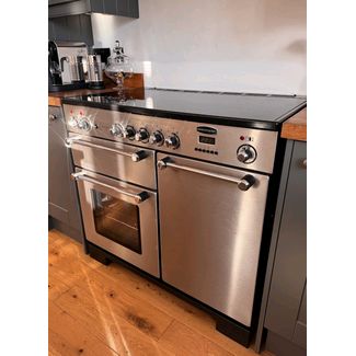 Rangemaster Kitchener 100cm Ceramic In Stainless Steel